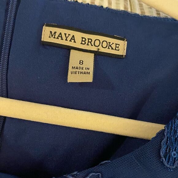 Maya Brooke Tiered Gown Sz 8 NWT - Picture 8 of 8